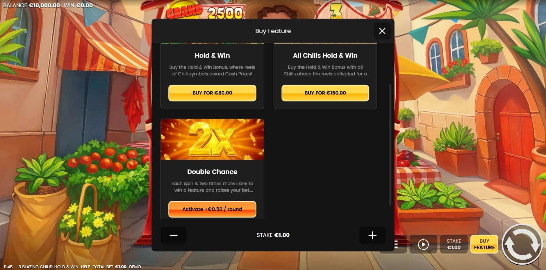 3 Blazing Chillis: Hold and Win slot