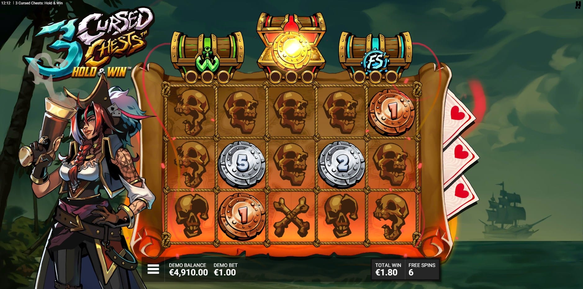3 Cursed Chests Hold & Win slot