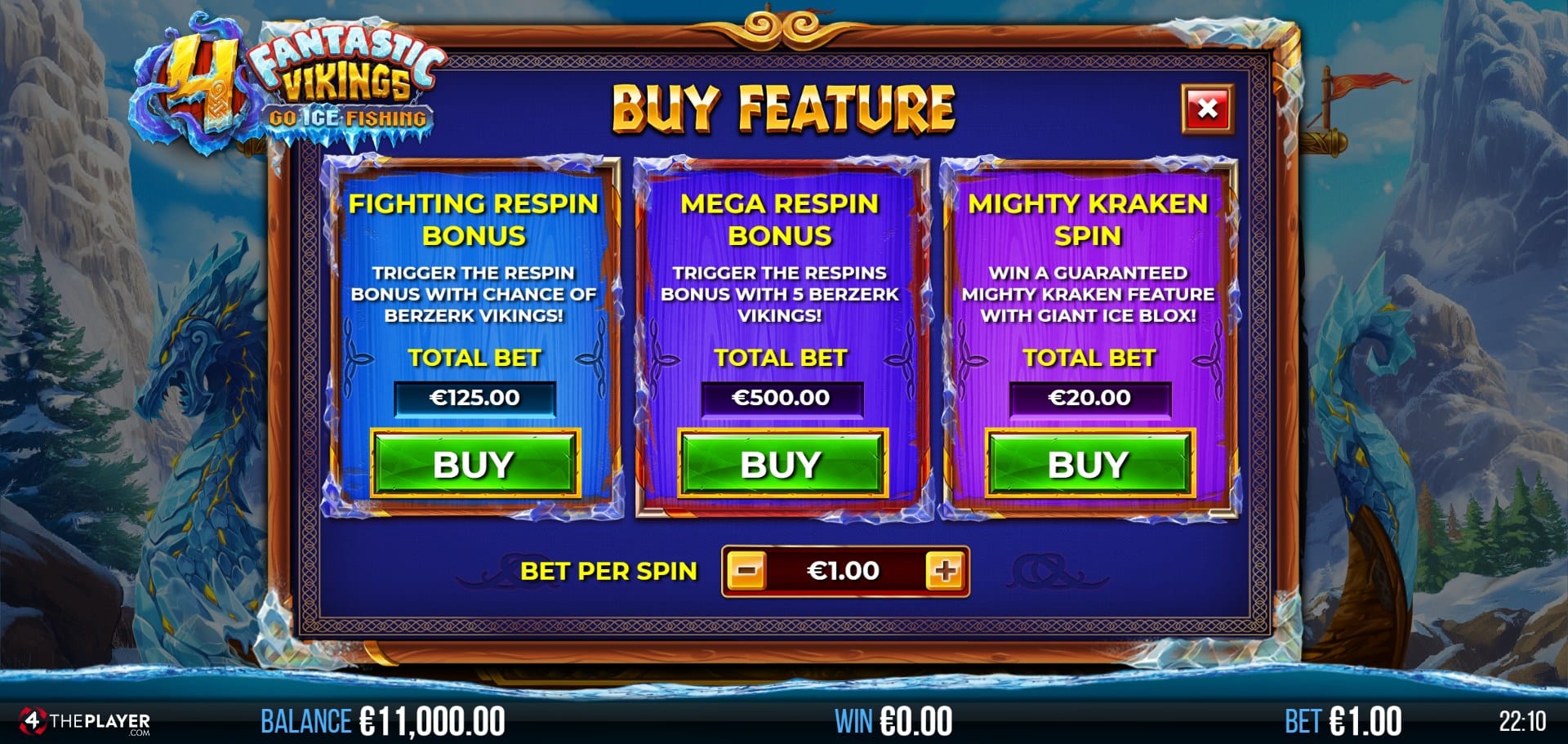 4 Fantastic Vikings Go Ice Fishing Slot