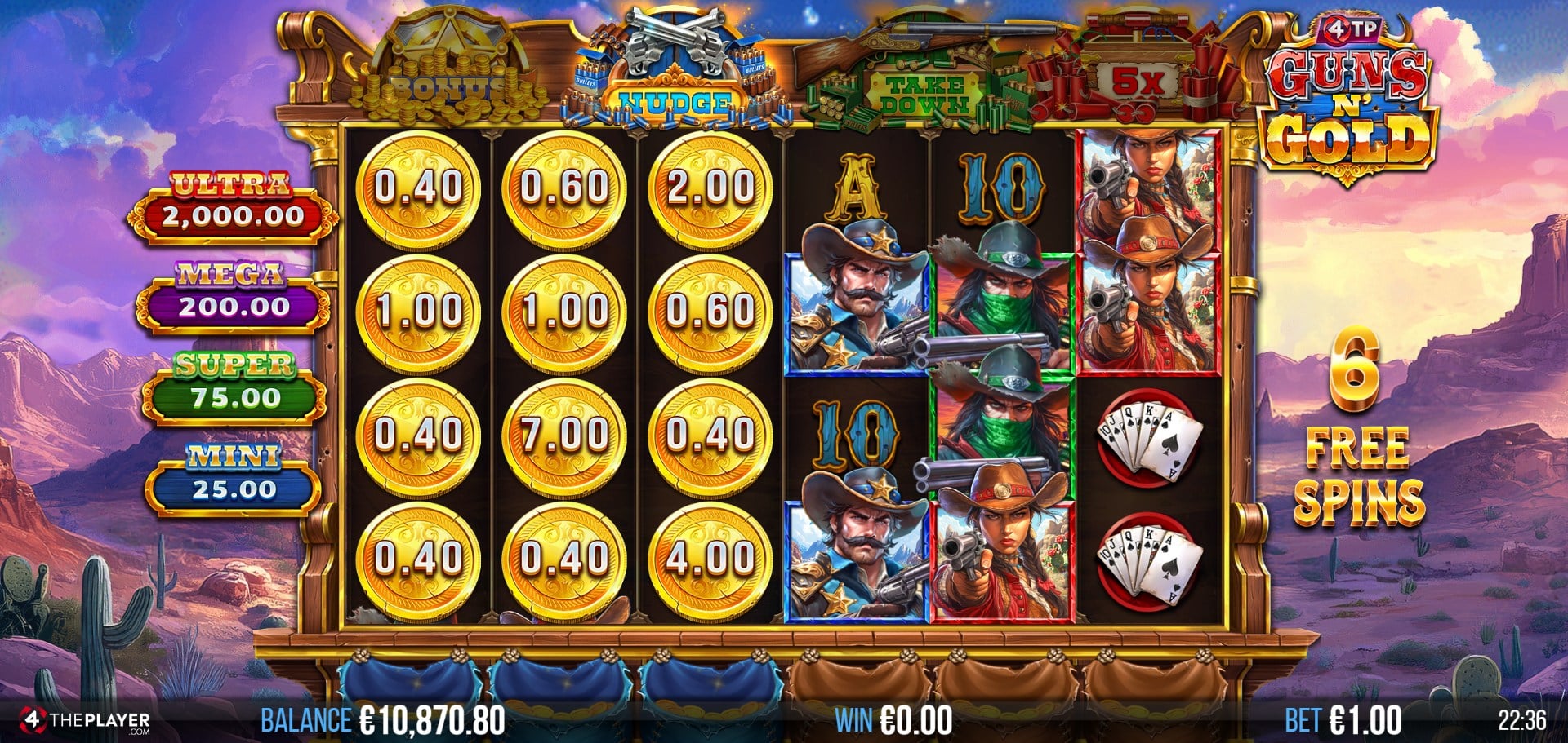 4TP Guns N’ Gold Slot