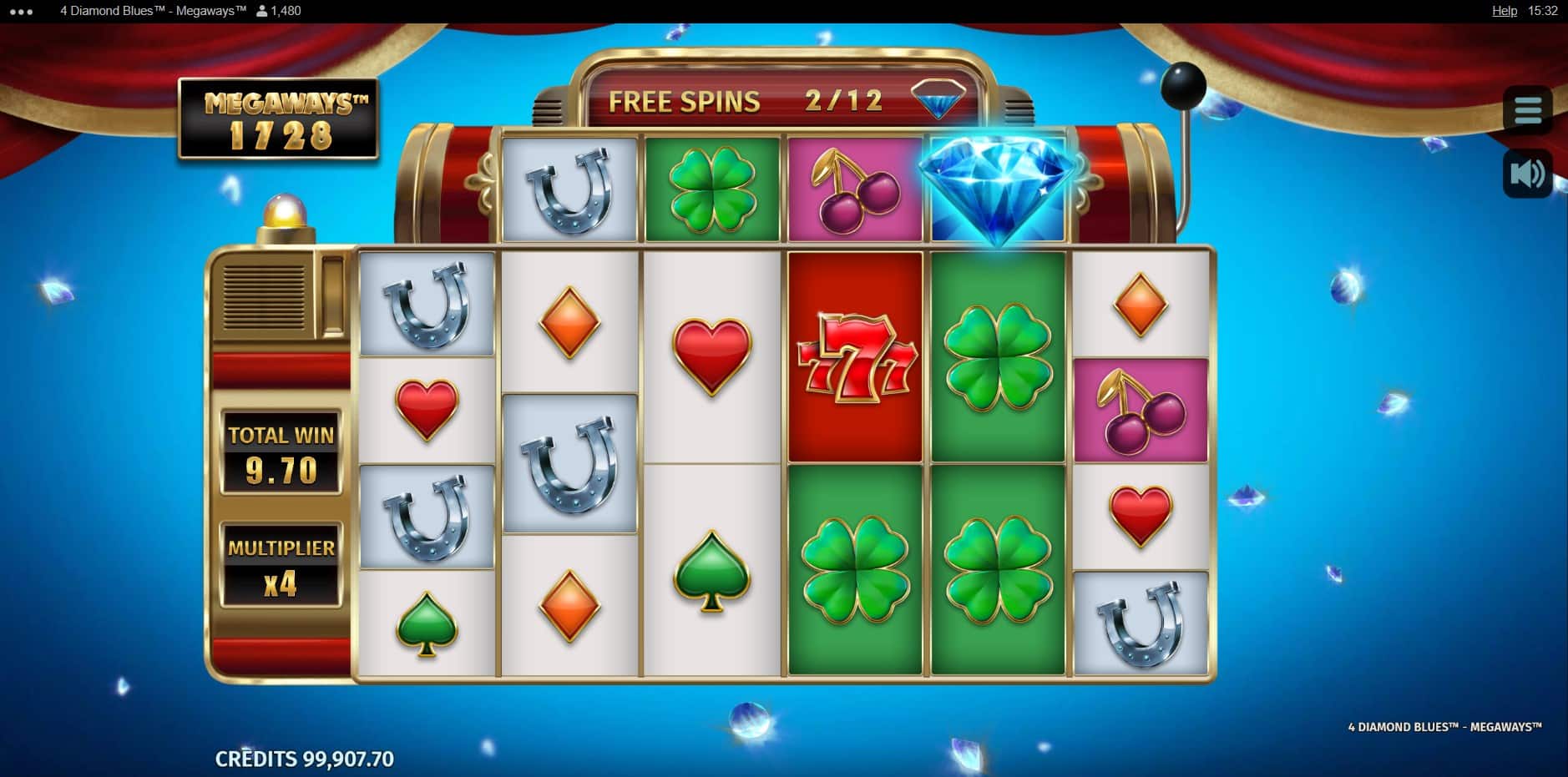 4 Diamond Blues Megaways slot