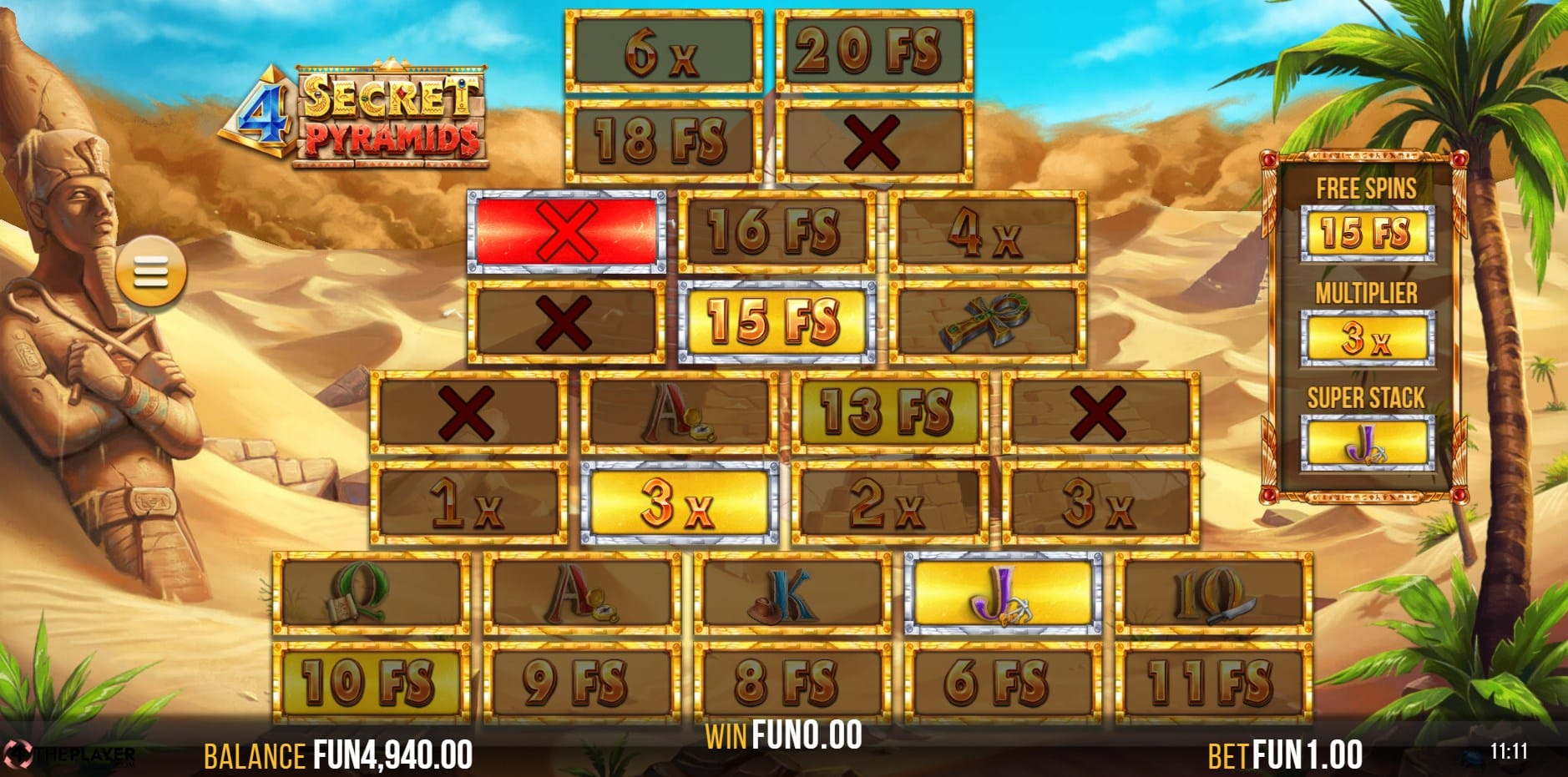 4 Secret Pyramids slot