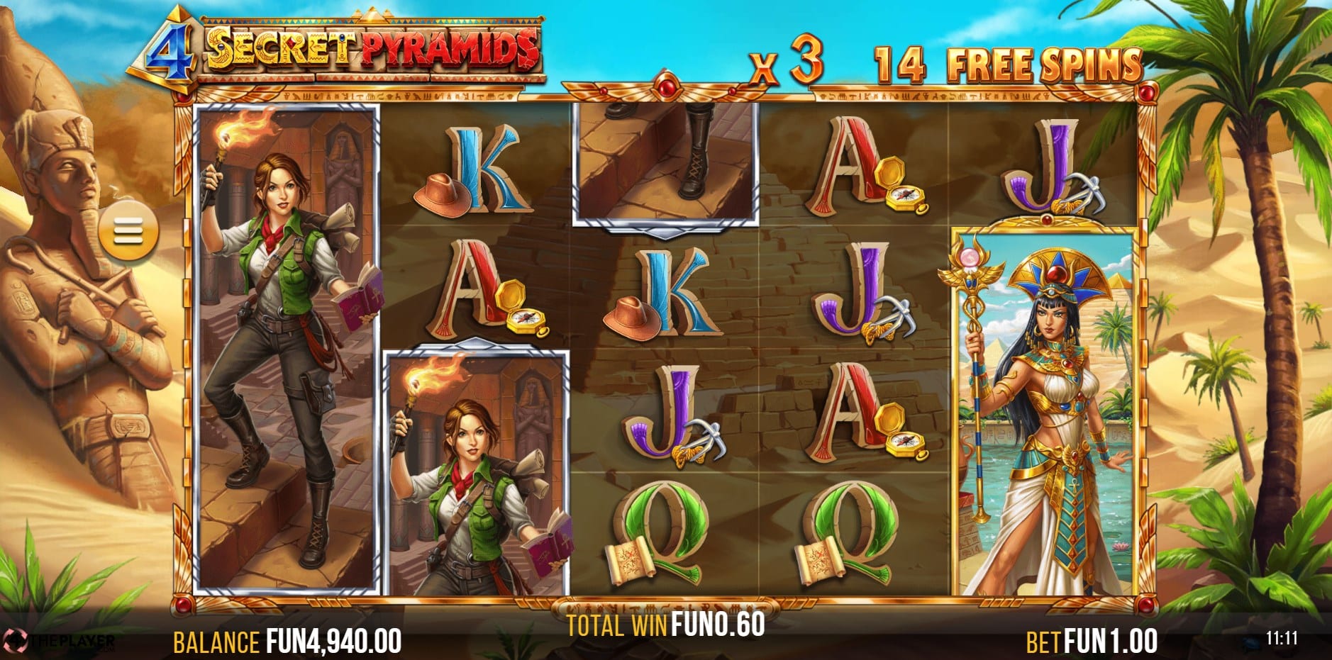 4 Secret Pyramids slot
