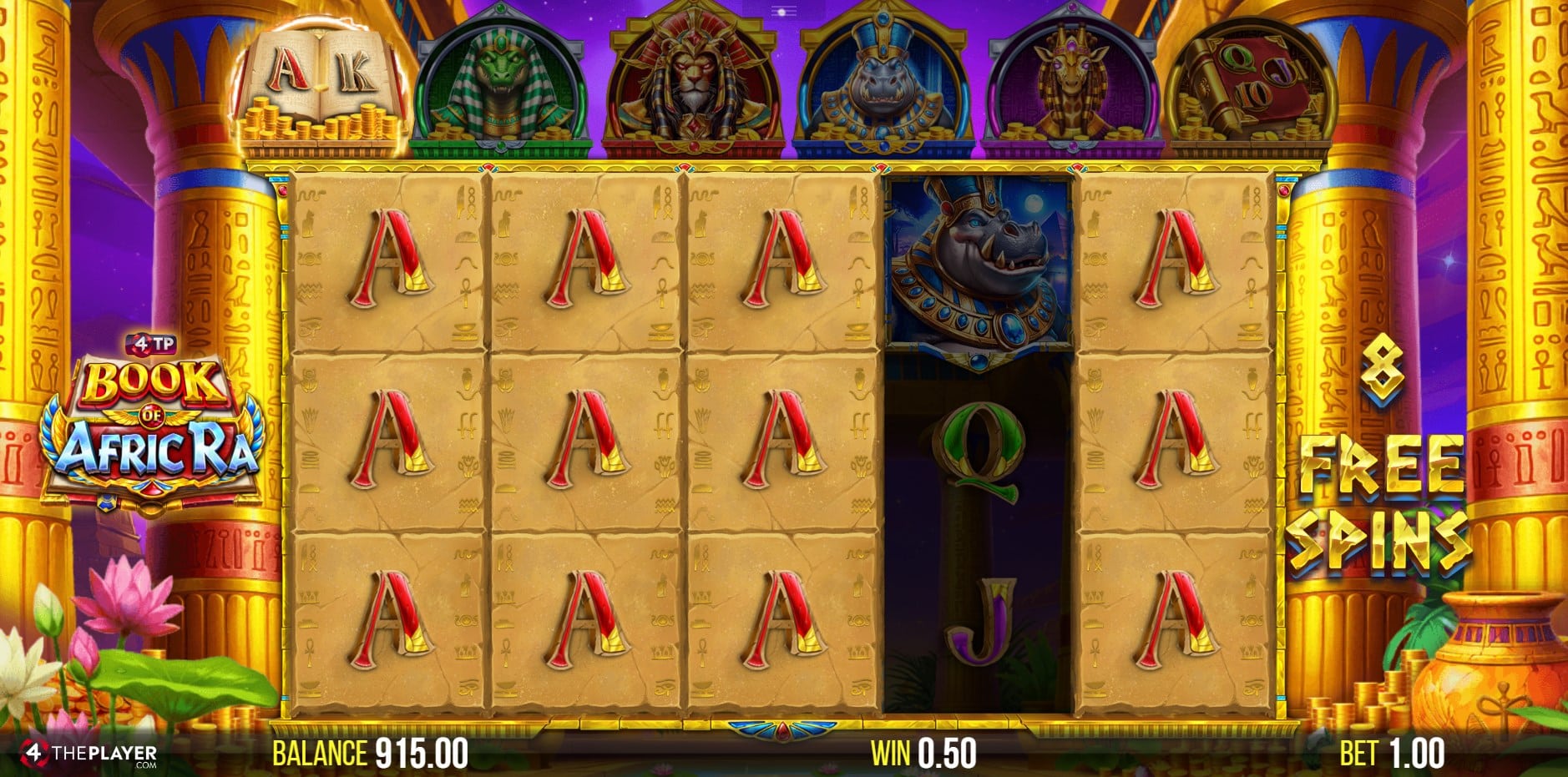 4TP Book of AfricRa slot