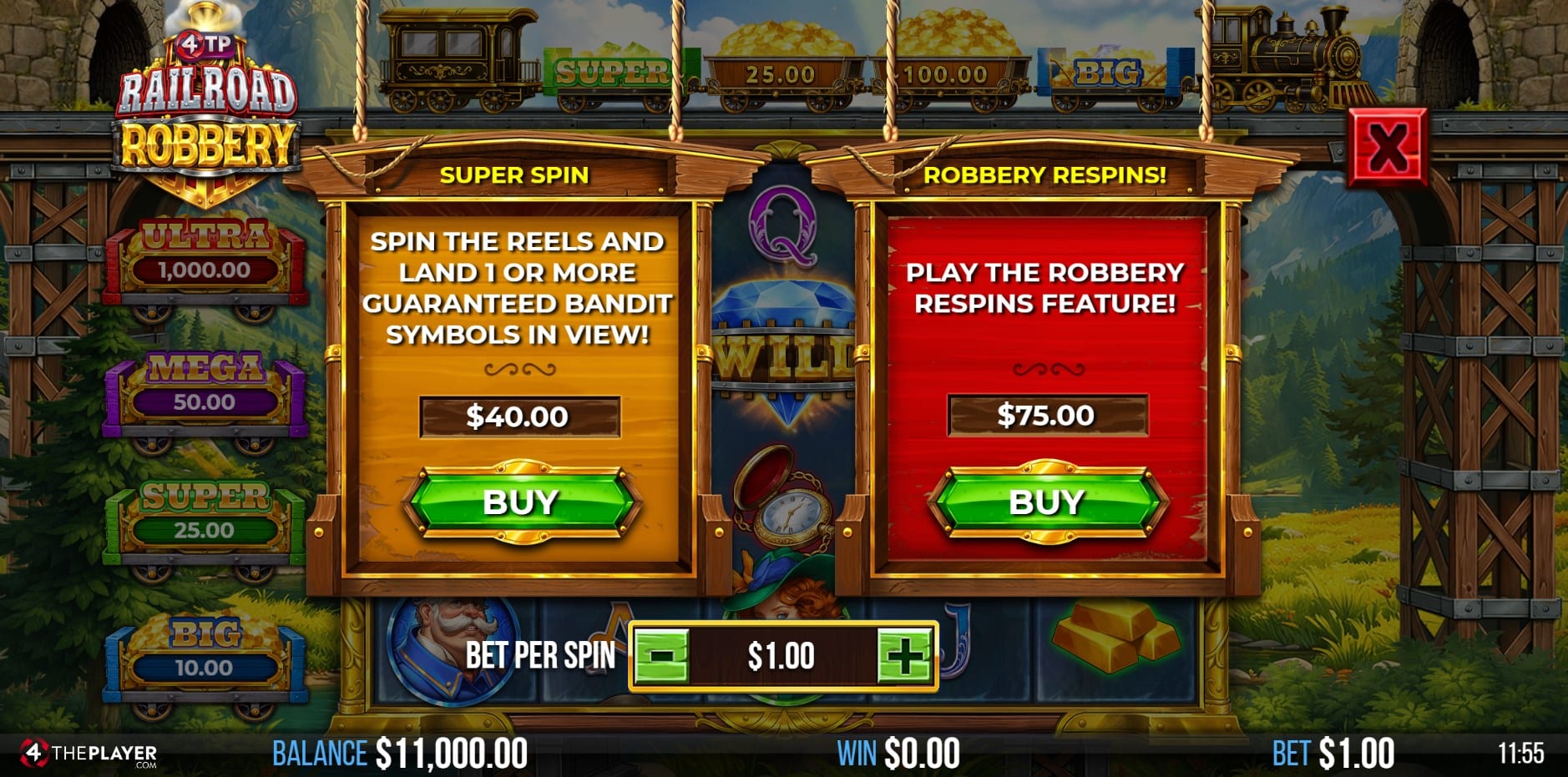4TP Railroad Robbery slot