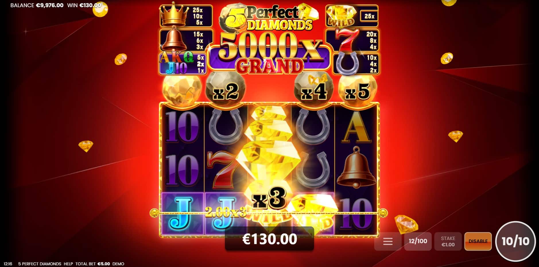 5 Perfect Diamonds slot