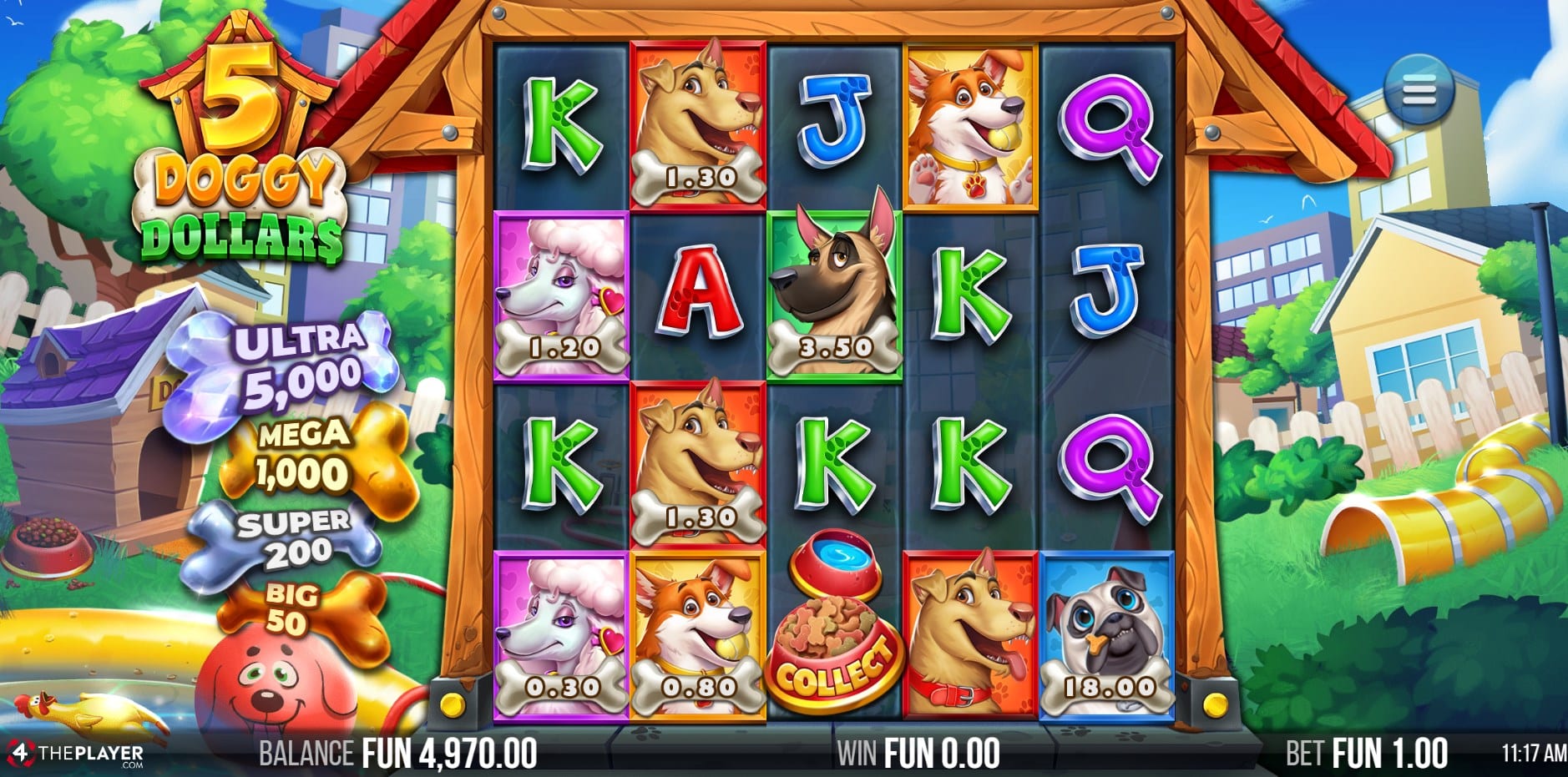 5 Doggy Dollars slot
