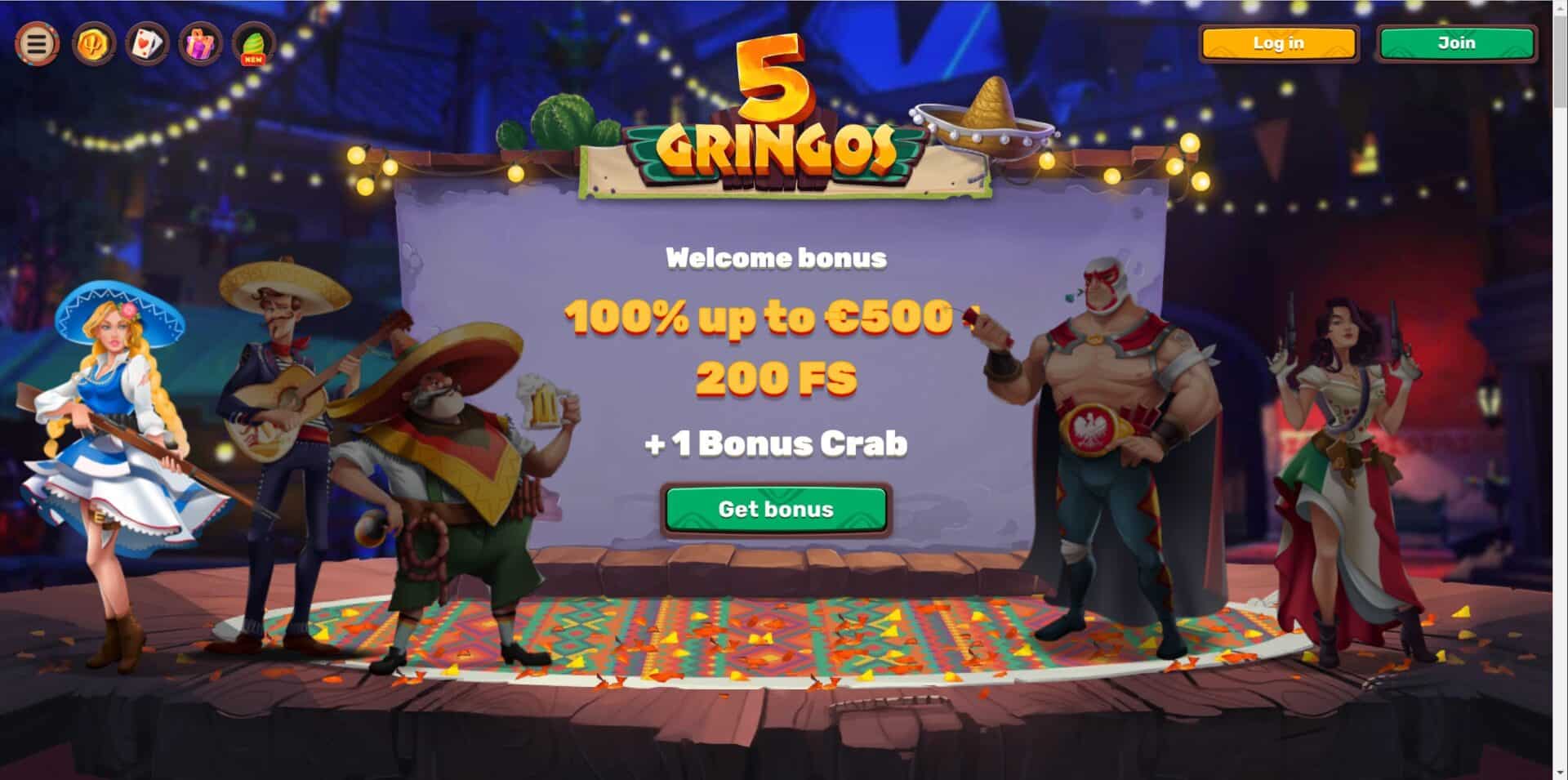 5 Gringos Bonus