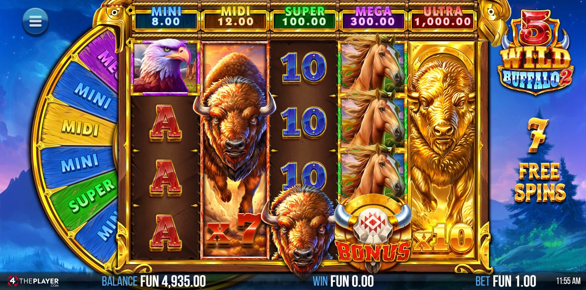 5 Wild Buffalo 2 slot