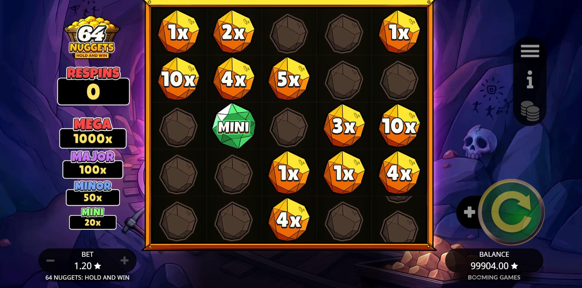 64 Nuggets Hold and Win slot
