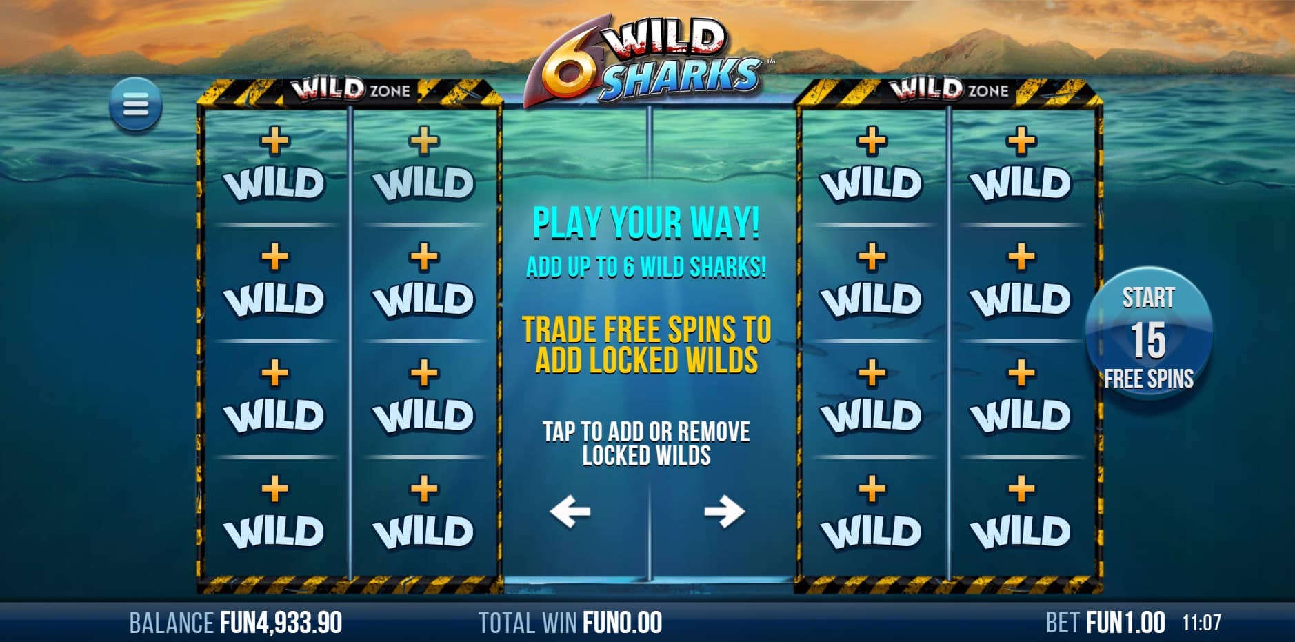 6 Wild Sharks slot