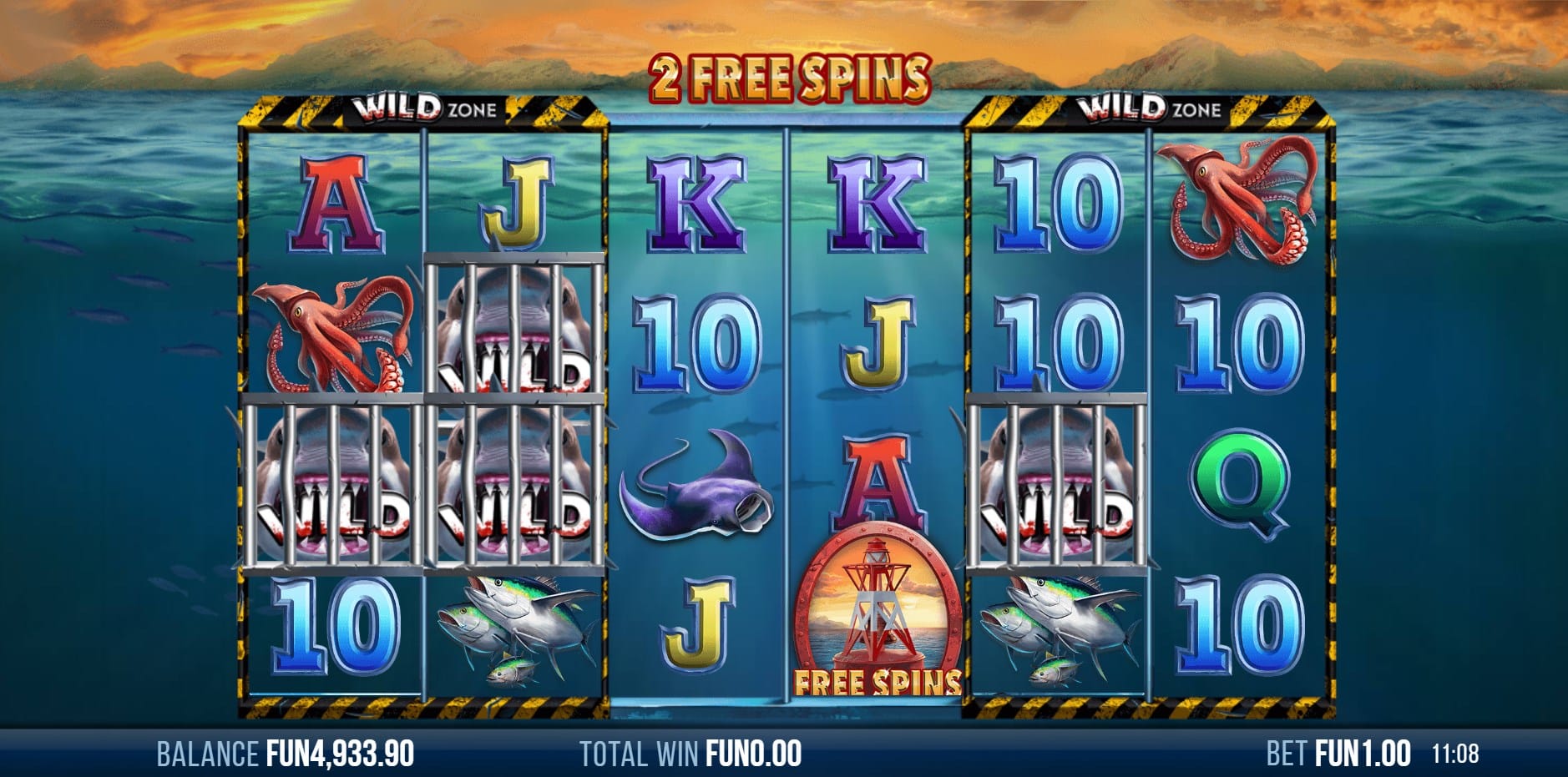 6 Wild Sharks slot