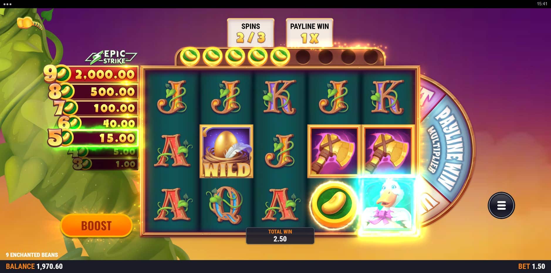 9 Enchanted Beans slot