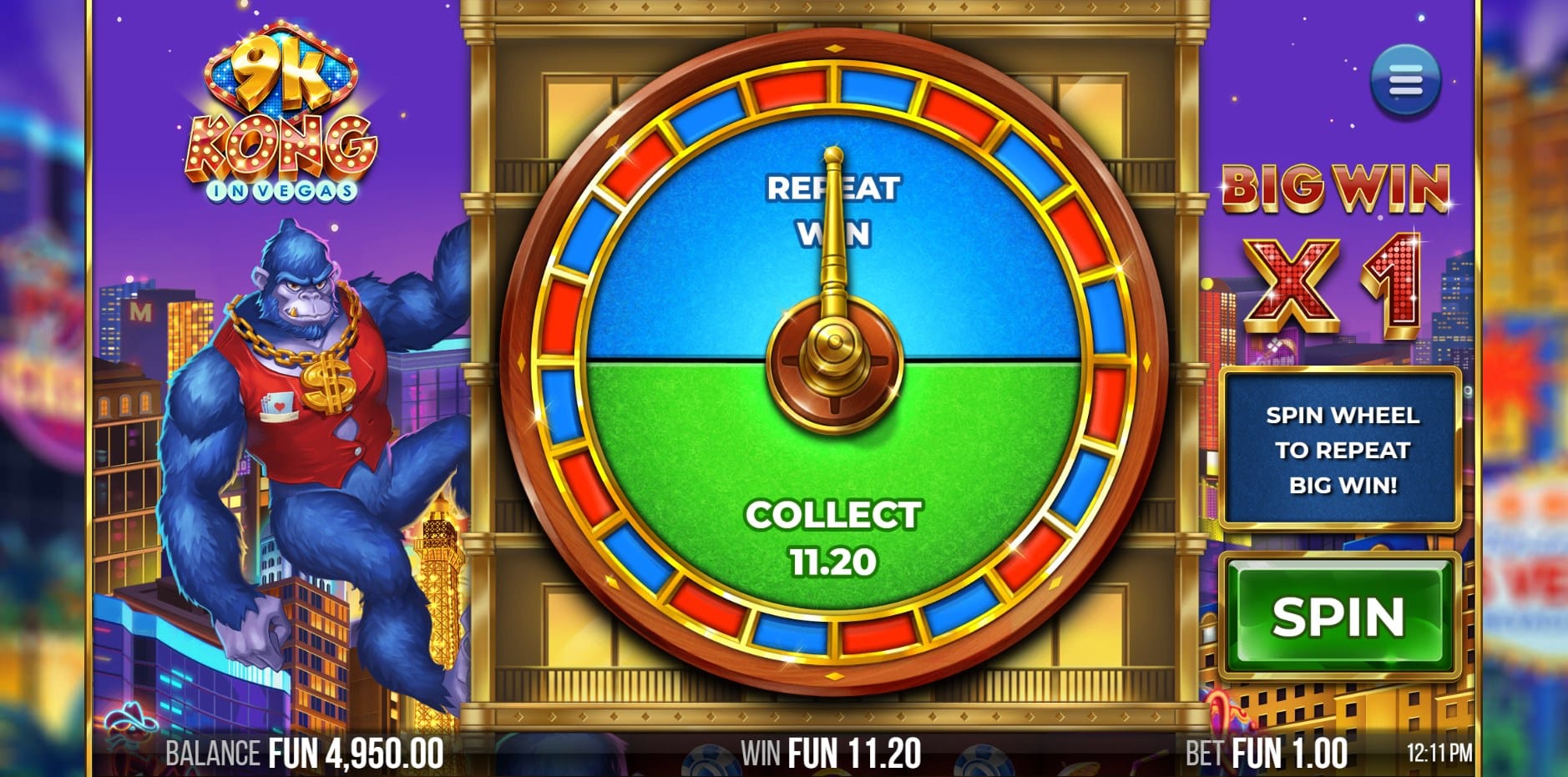 9k Kong in Vegas slot