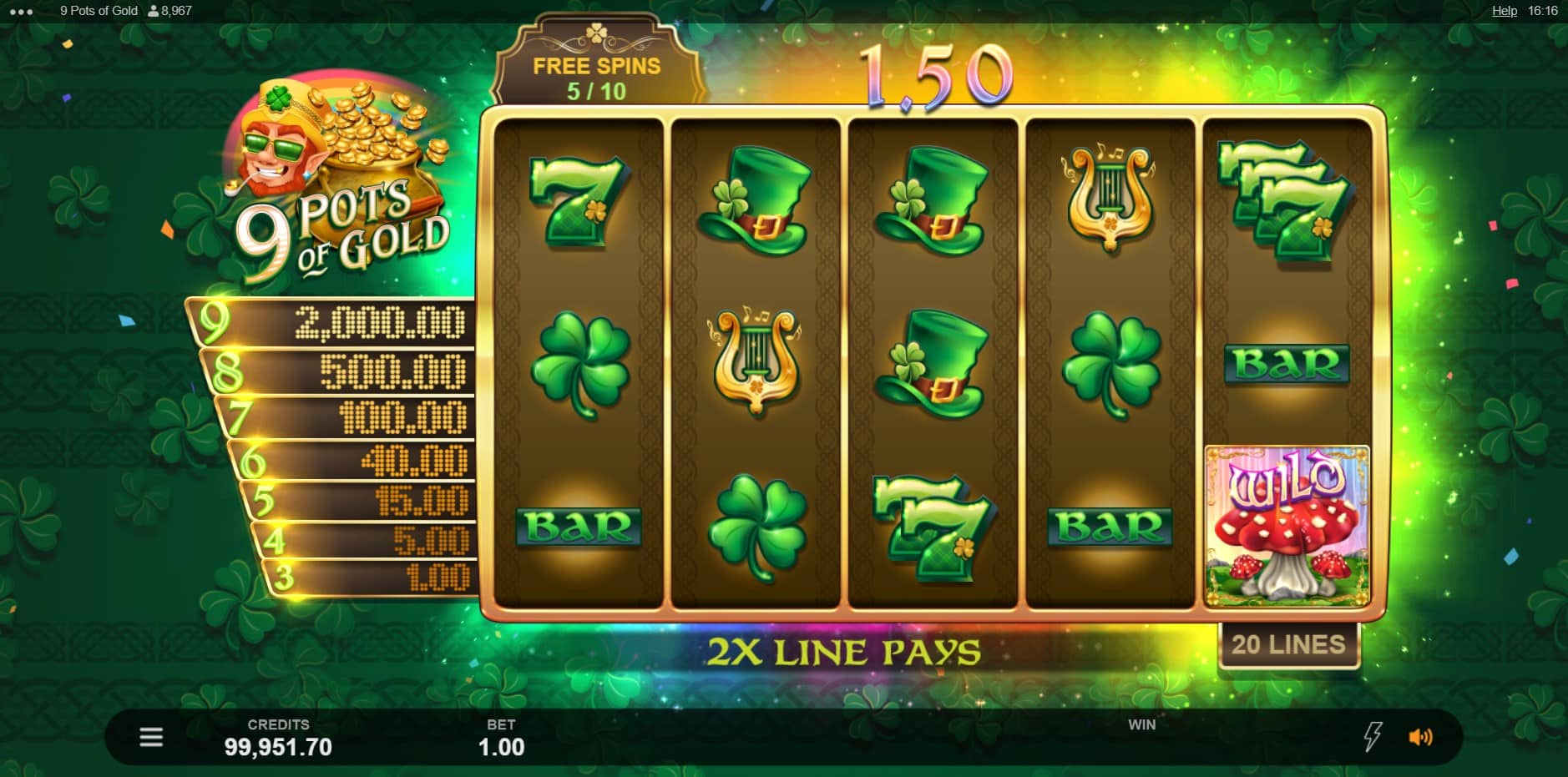 9 Pots of Gold slot