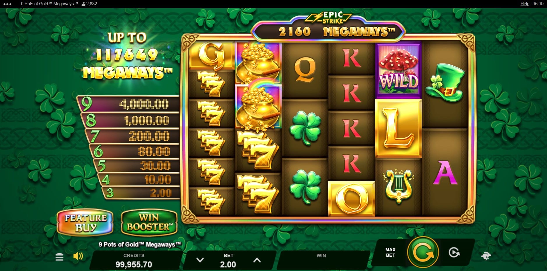 9 Pots of Gold Megaways slot
