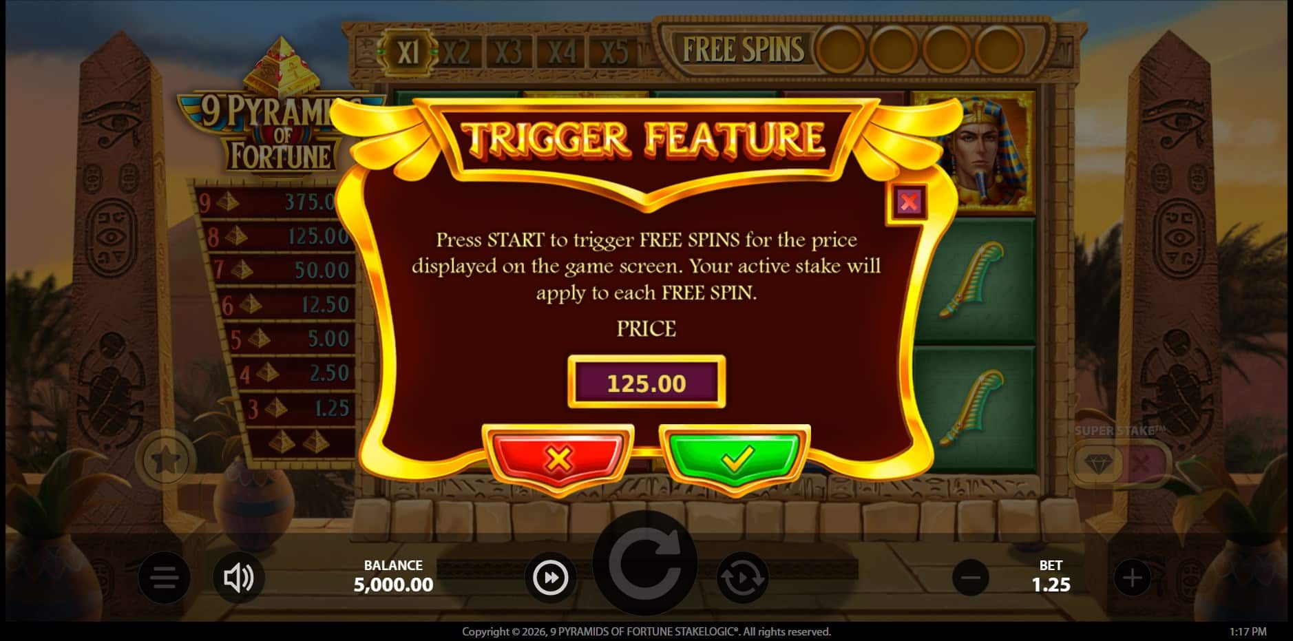 9 Pyramids of Fortune slot