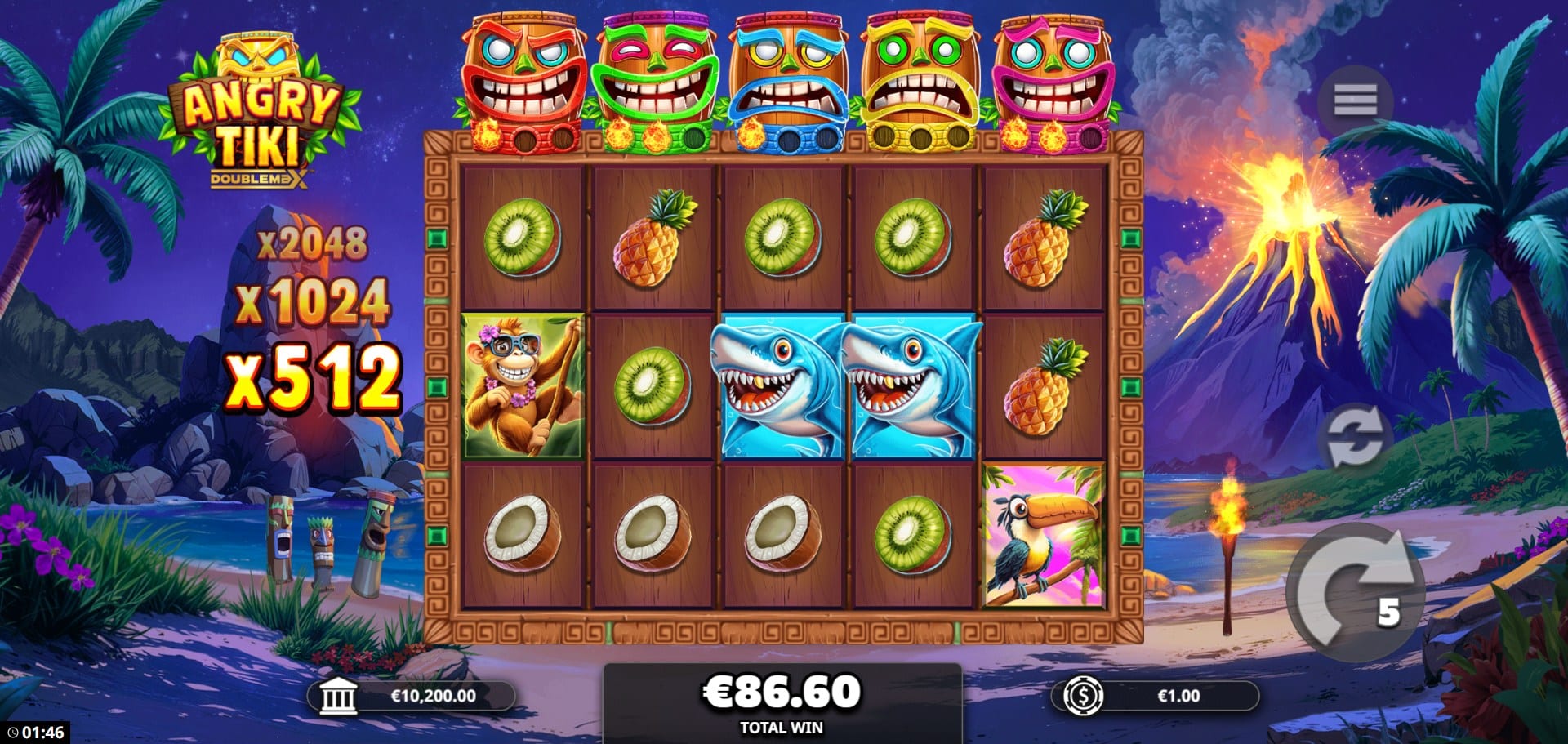 Angry Tiki DoubleMax Slot
