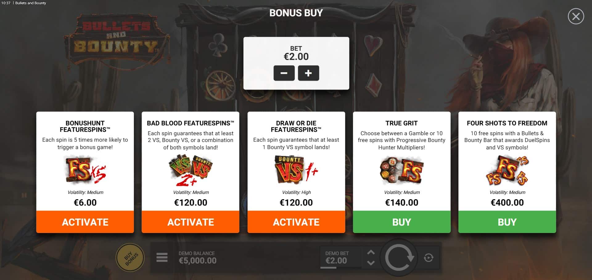 Bullets and Bounty Slot