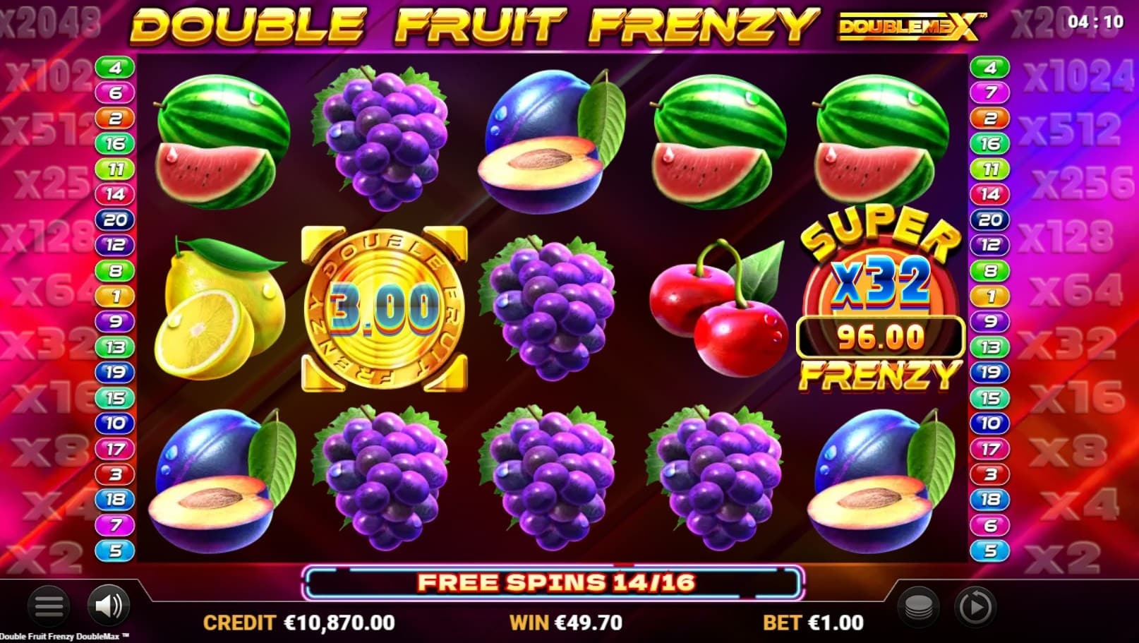 Double Fruit Frenzy DoubleMax Slot