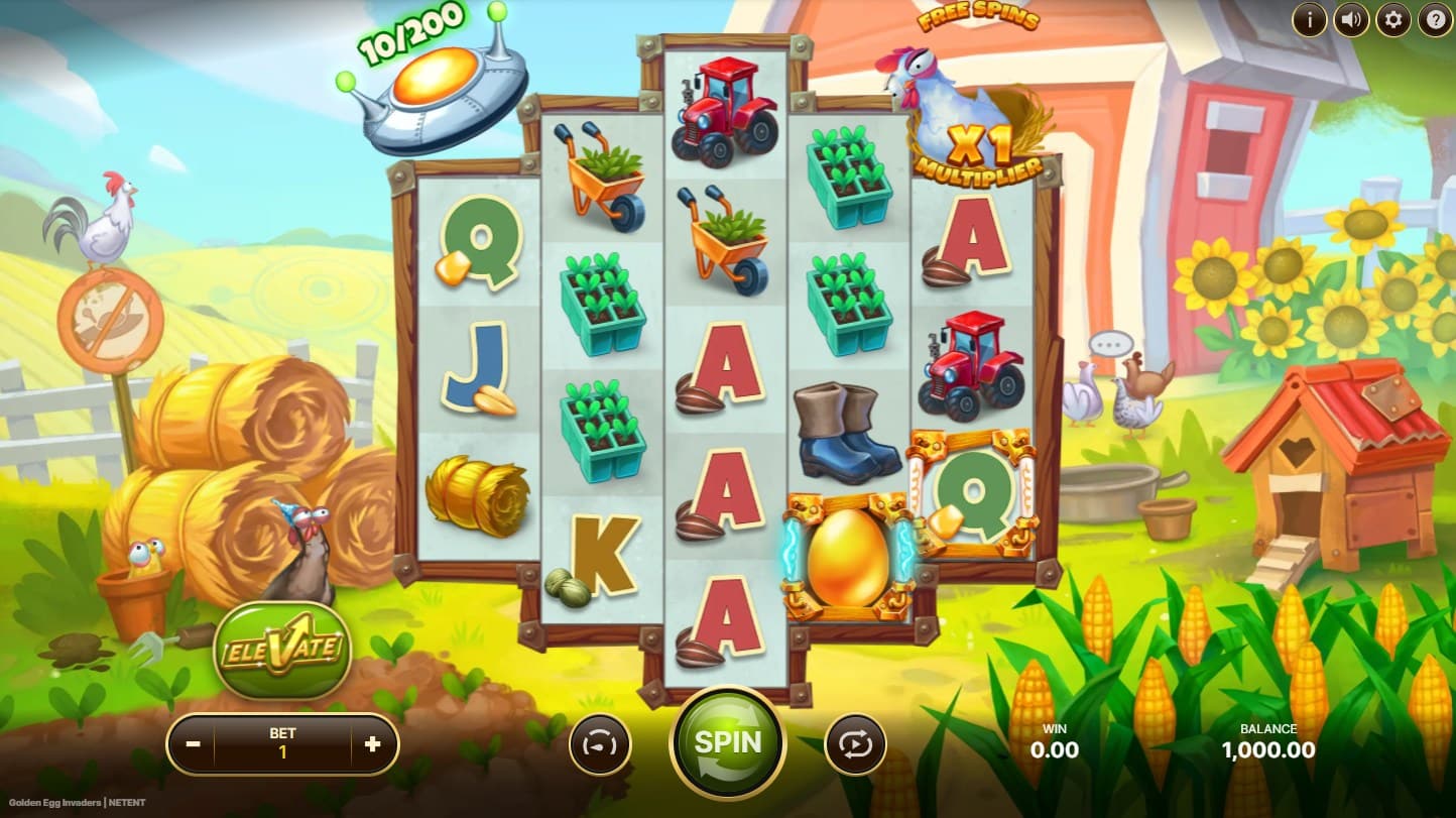 Golden Egg Invaders Slot