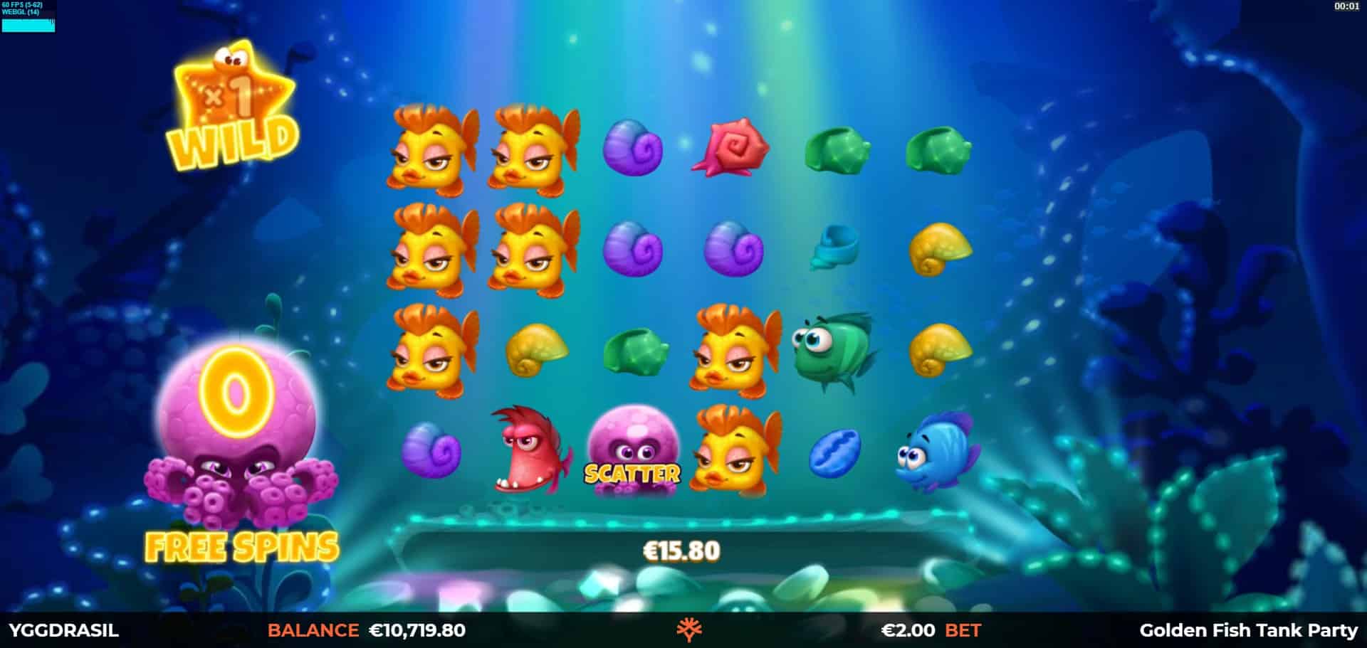 Golden Fish Tank Party Slot