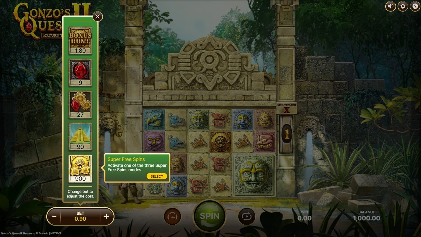 Gonzo's Quest 2 Return to El Dorado Slot