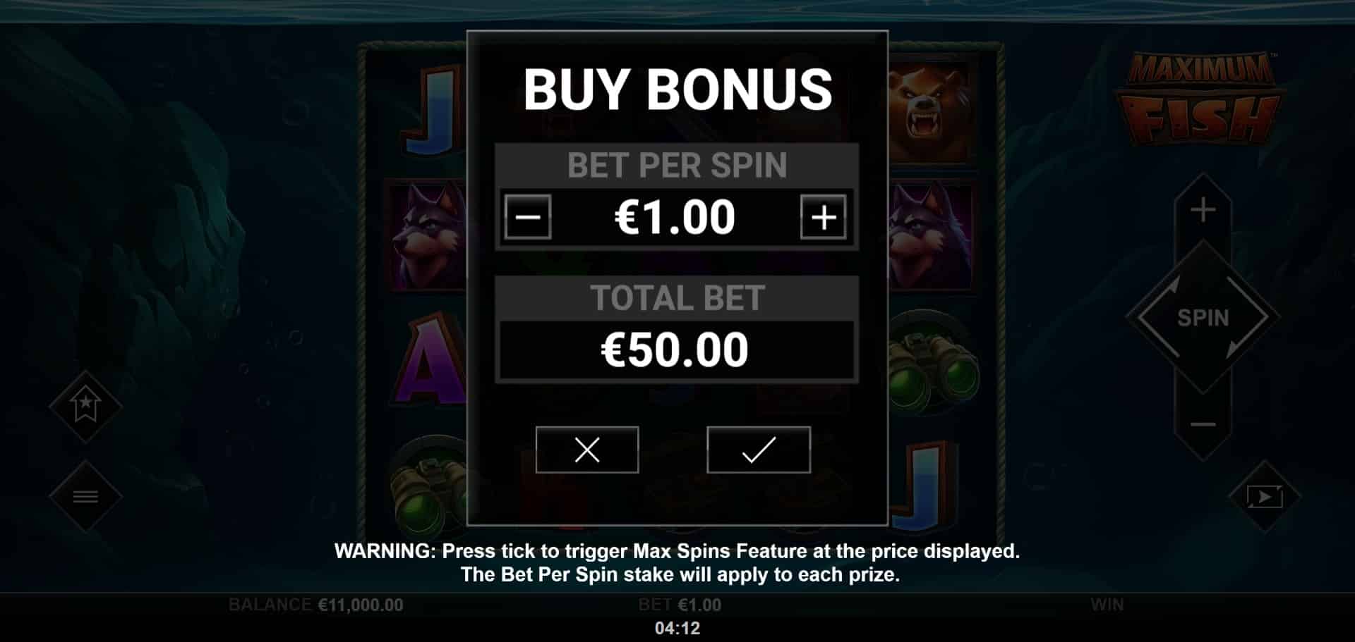 Maximum Fish Slot