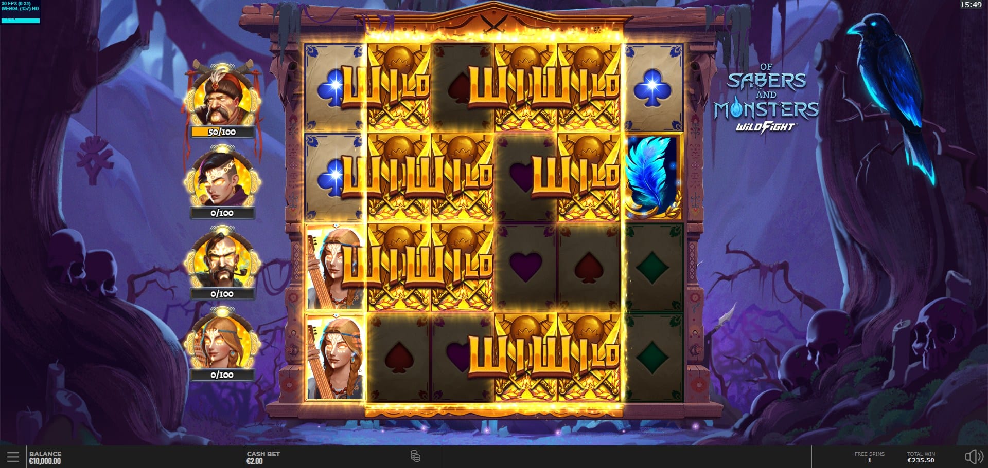 Of Sabers and Monsters WildFight Slot