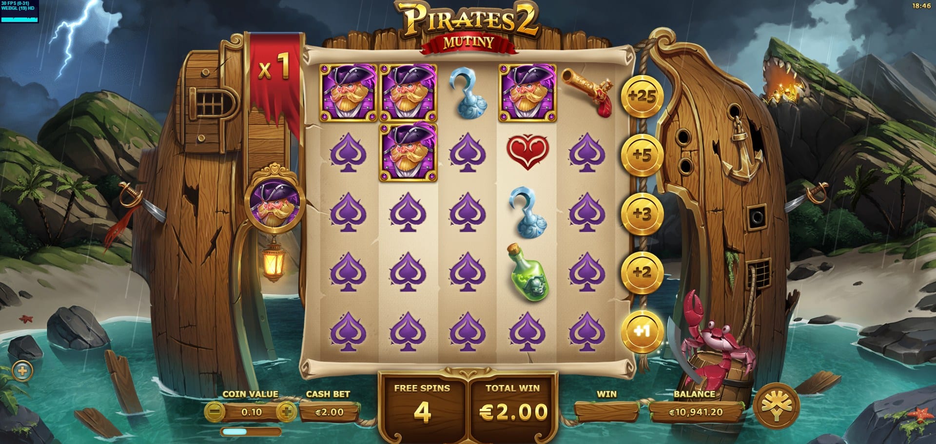 Pirates 2 Mutiny Slot