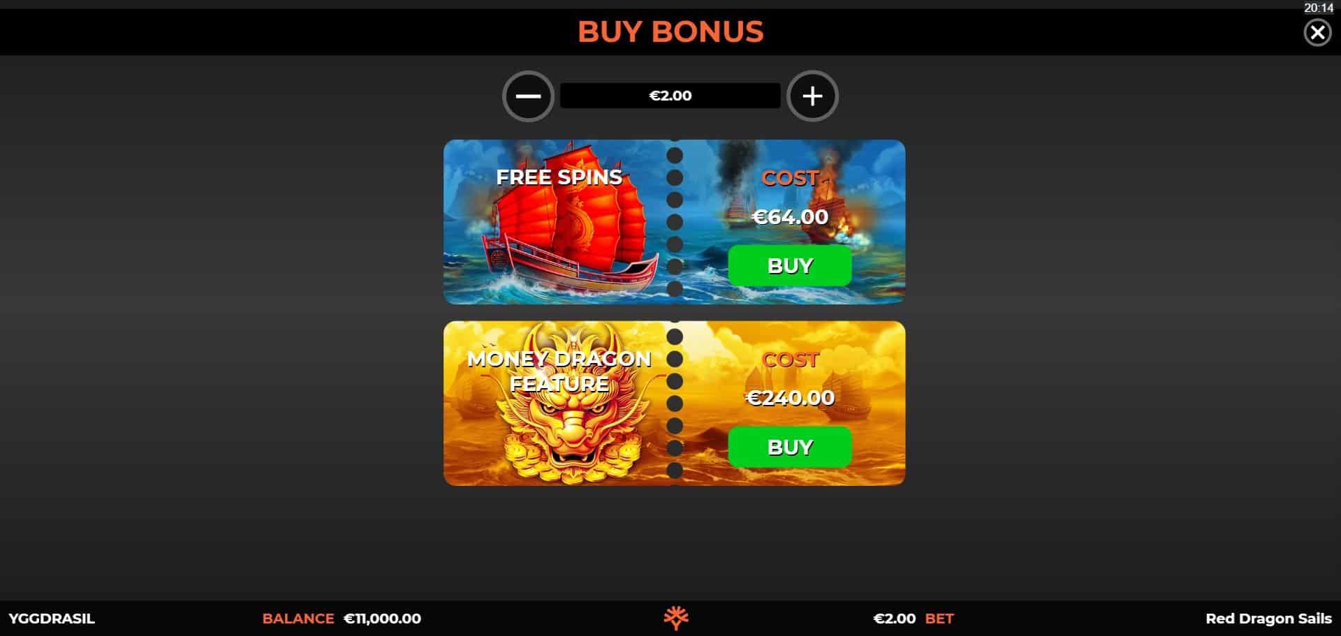 Red Dragon Sails Slot