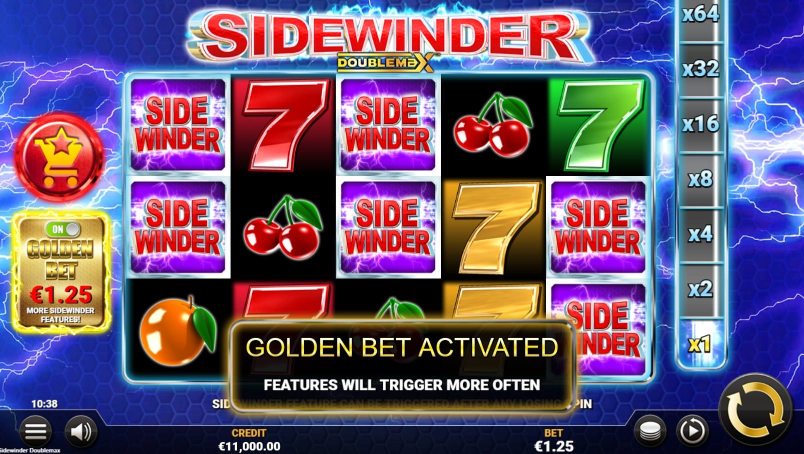 Sidewinder DoubleMax Slot