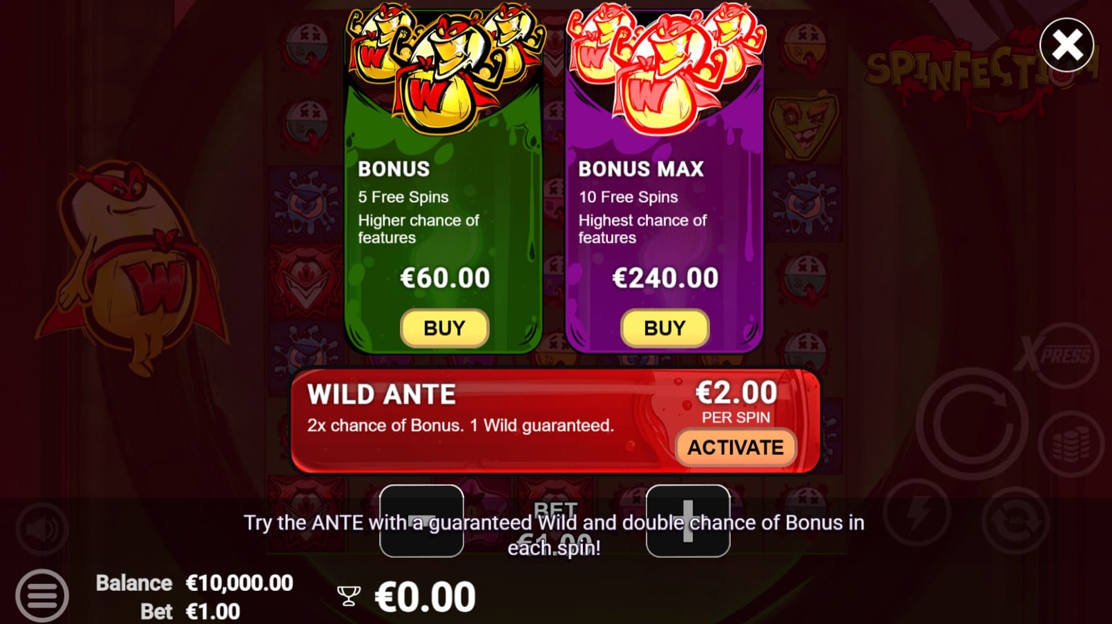 Spinfection Slot
