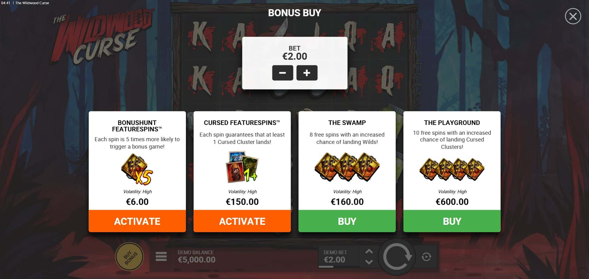 The Wildwood Curse Slot