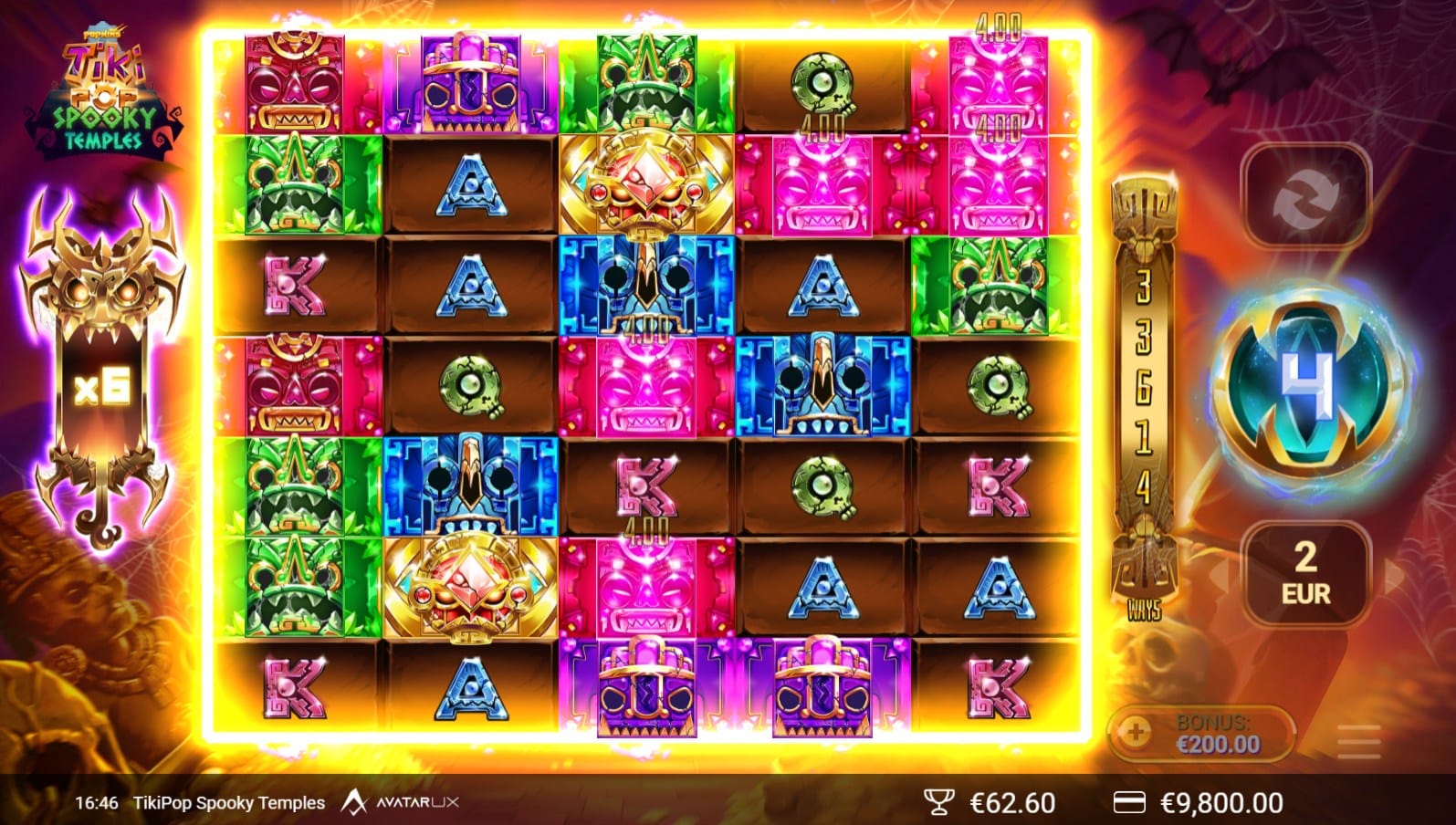 TikiPop Spooky Temples Slot