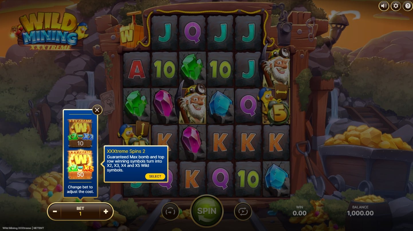 WIld Mining XXXtreme Slot