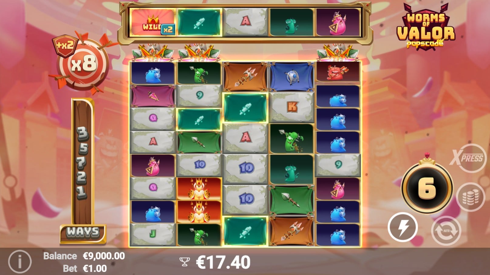 Worms of Valor Slot