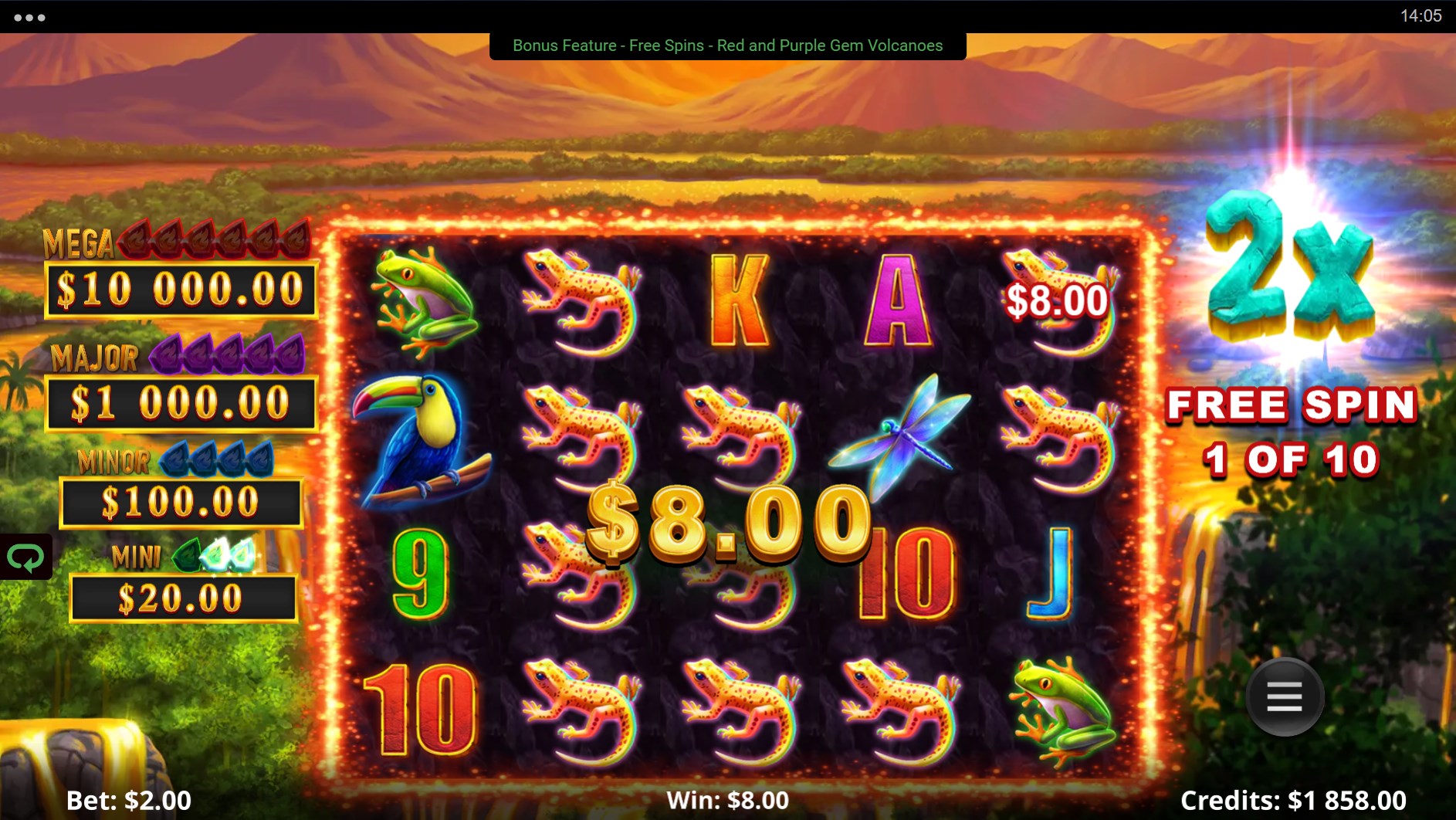 Action Boost Amber Island Slot - Free Spins Feature