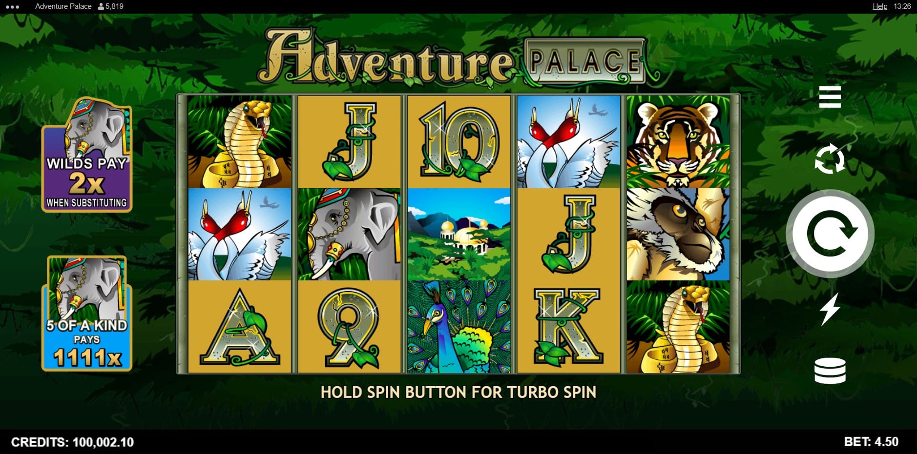 Adventure Palace slot