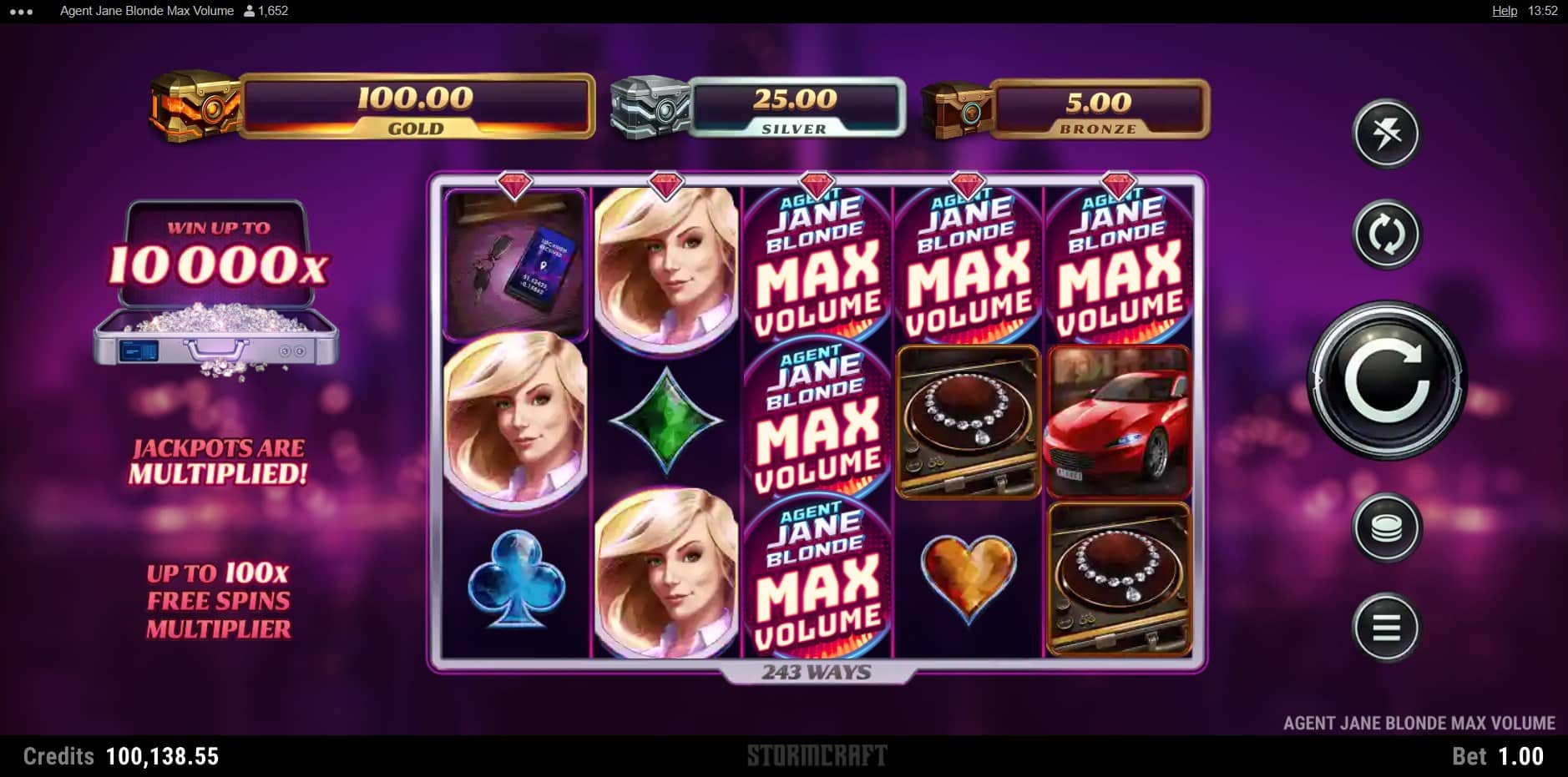 Agent Jane Blone Max Volume slot