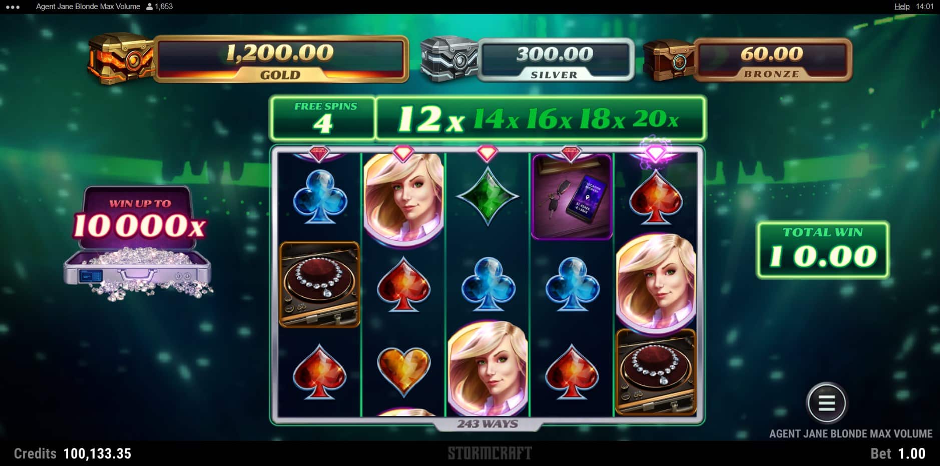 Agent Jane Blone Max Volume slot