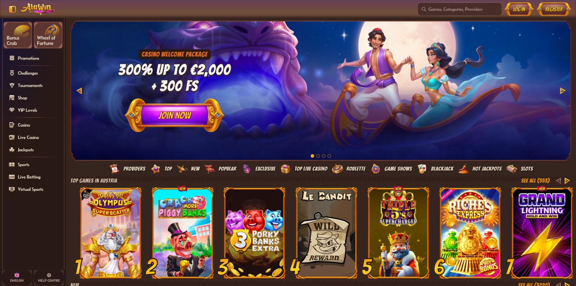 alawin casino website