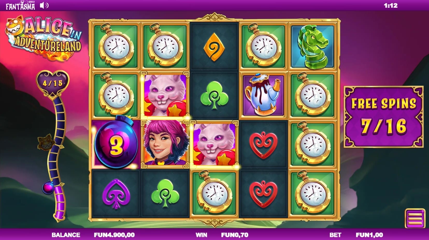 Alice in Adventureland slot