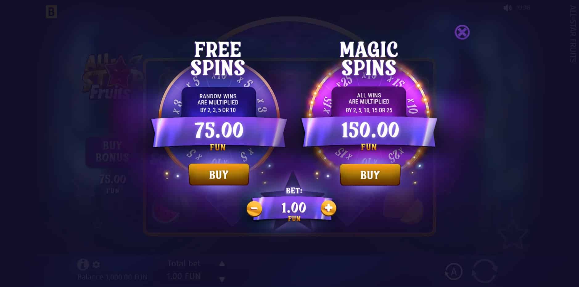 All-Star Fruits slot