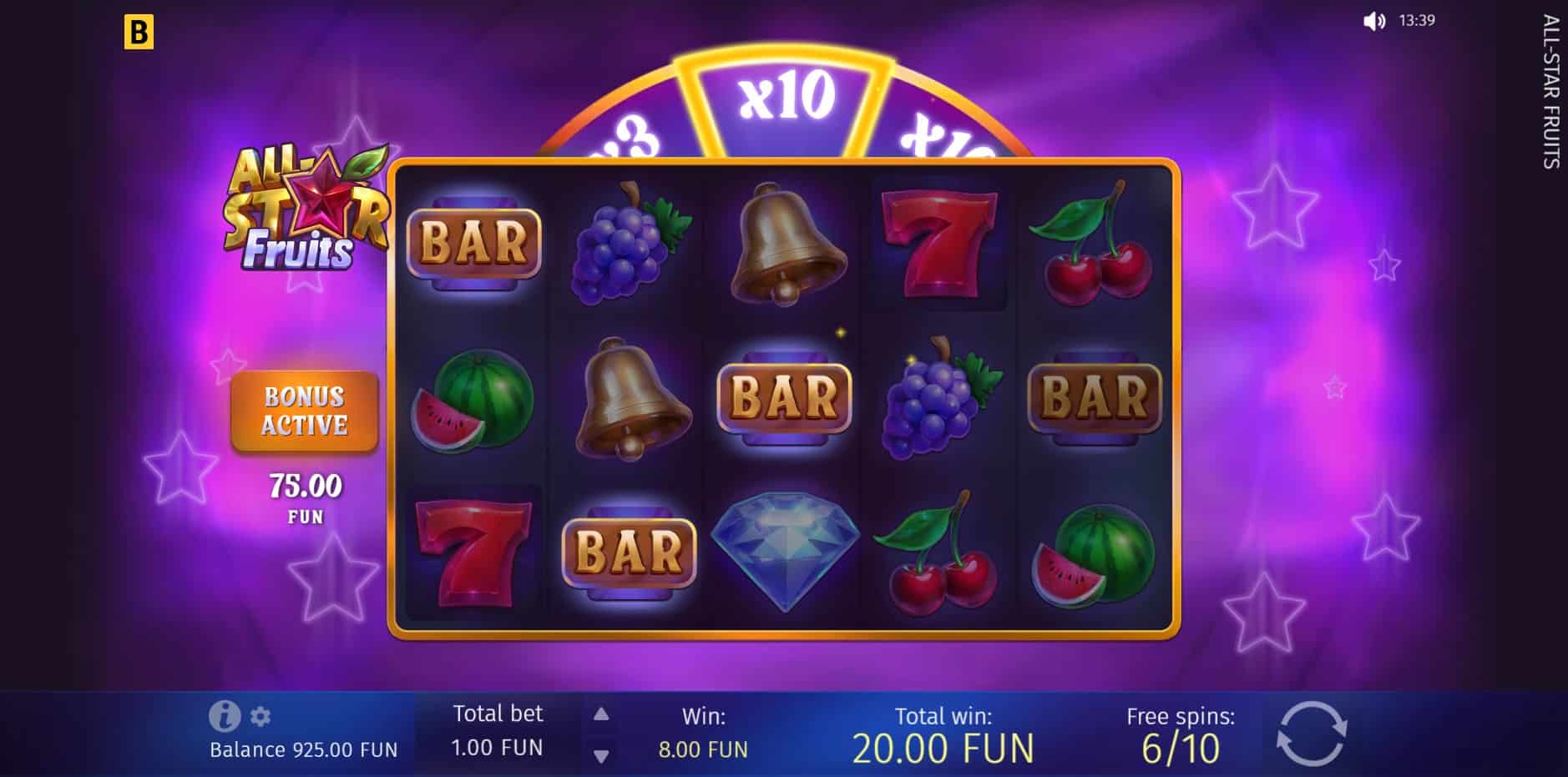 All-Star Fruits slot