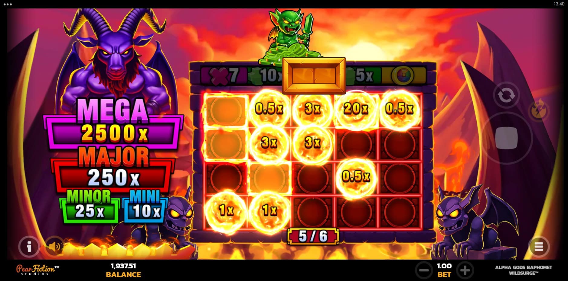 Alpha Gods Baphomet Wild Surge slot