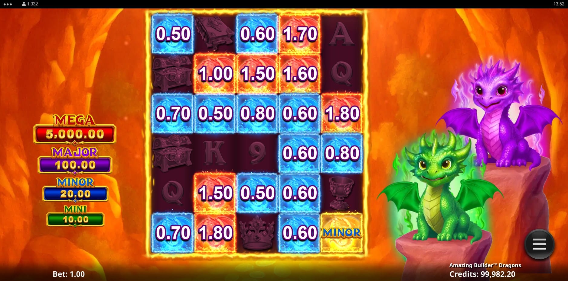 Amazing Builder Dragons slot