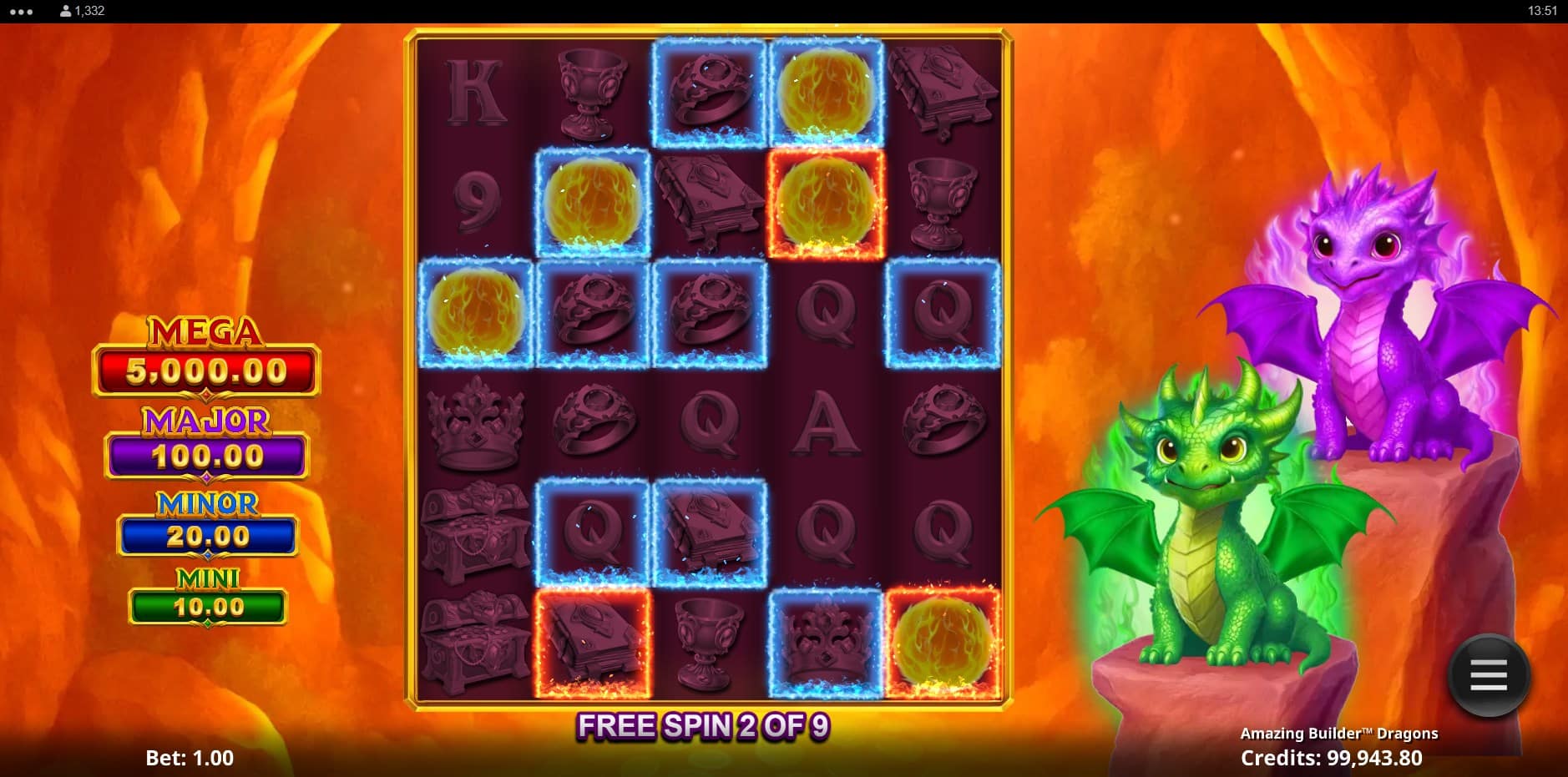Amazing Builder Dragons slot