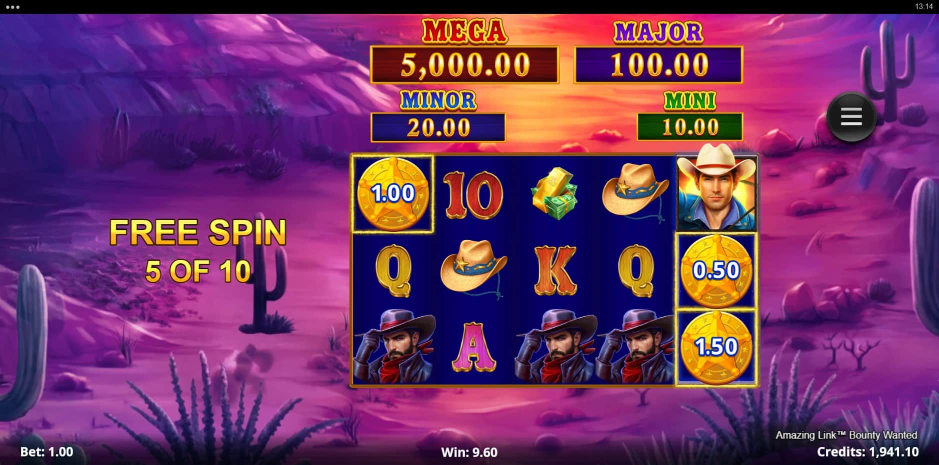 Amazing Link Bounty Wanted slot