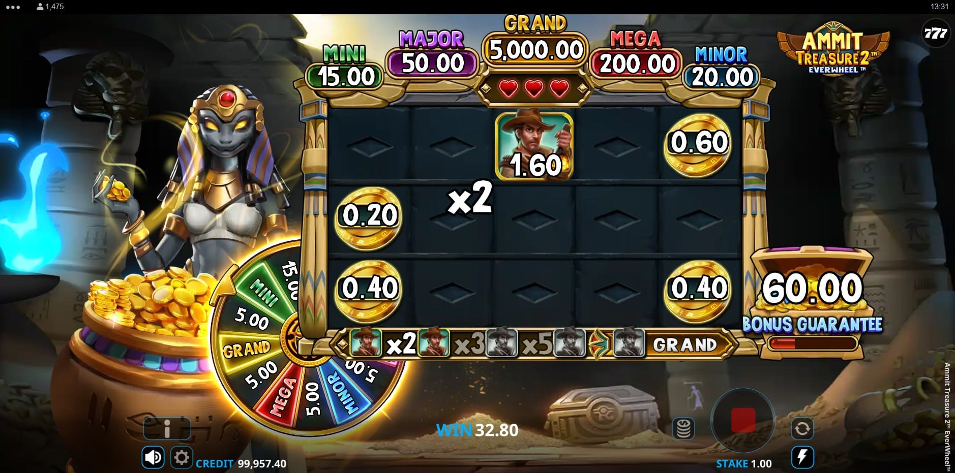 Ammit Treasures 2 EverWheel slot